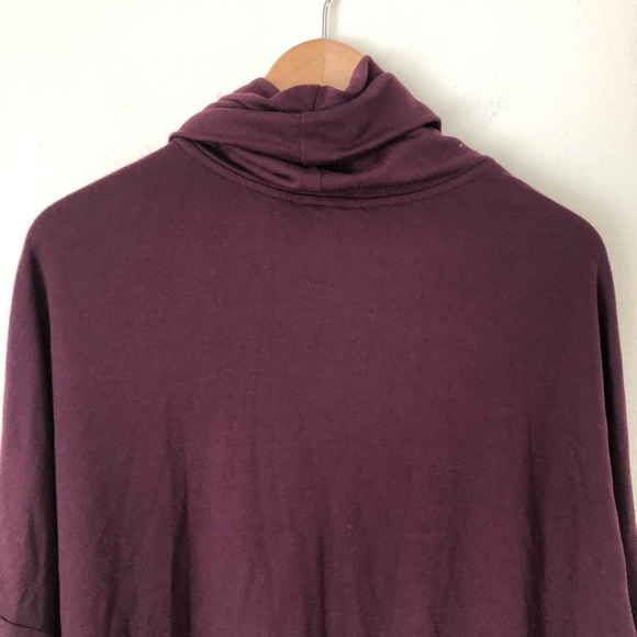 Caslon Purple Knit Mock Neck Dolman Sweater Top - Picture 5 of 9